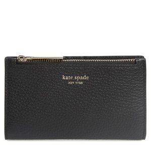 NWT Kate Spade shirley leather slim bifold wallet
